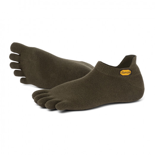 5Toe Socks No Show Military Green